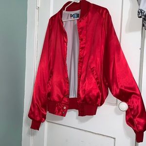 Red vintage jacket with snaps